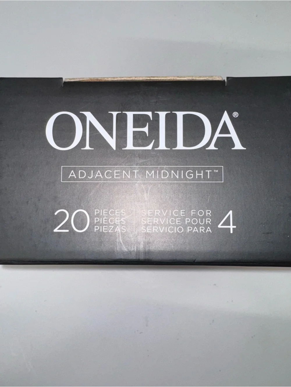 Oneida Adjacent Midnight 20-Piece Flatware Set Service for 4 Stainless Steel